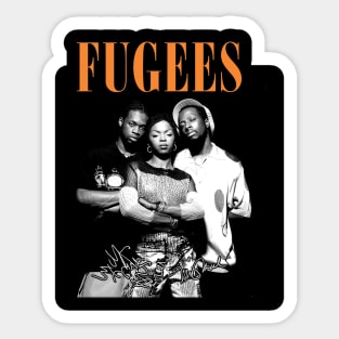 Lauryn Hill Fugees The Famous Vintage Retro Rock Rap Hiphop Sticker